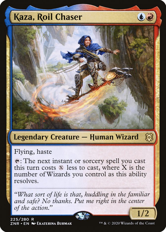 Kaza, Roil Chaser (Promo Pack) [Zendikar Rising Promos] | GnG Games