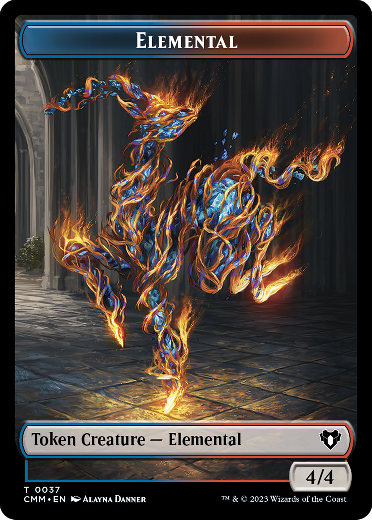 Elemental Token (37) [Commander Masters Tokens] | GnG Games