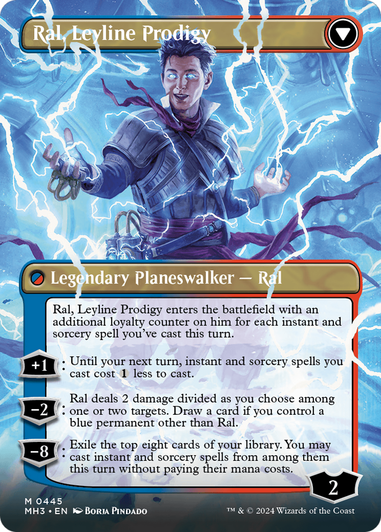 Ral, Monsoon Mage // Ral, Leyline Prodigy (Borderless) [Modern Horizons 3] | GnG Games