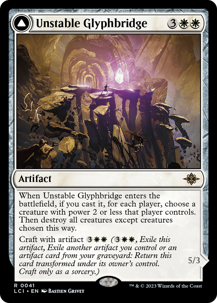 Unstable Glyphbridge // Sandswirl Wanderglyph [The Lost Caverns of Ixalan] | GnG Games