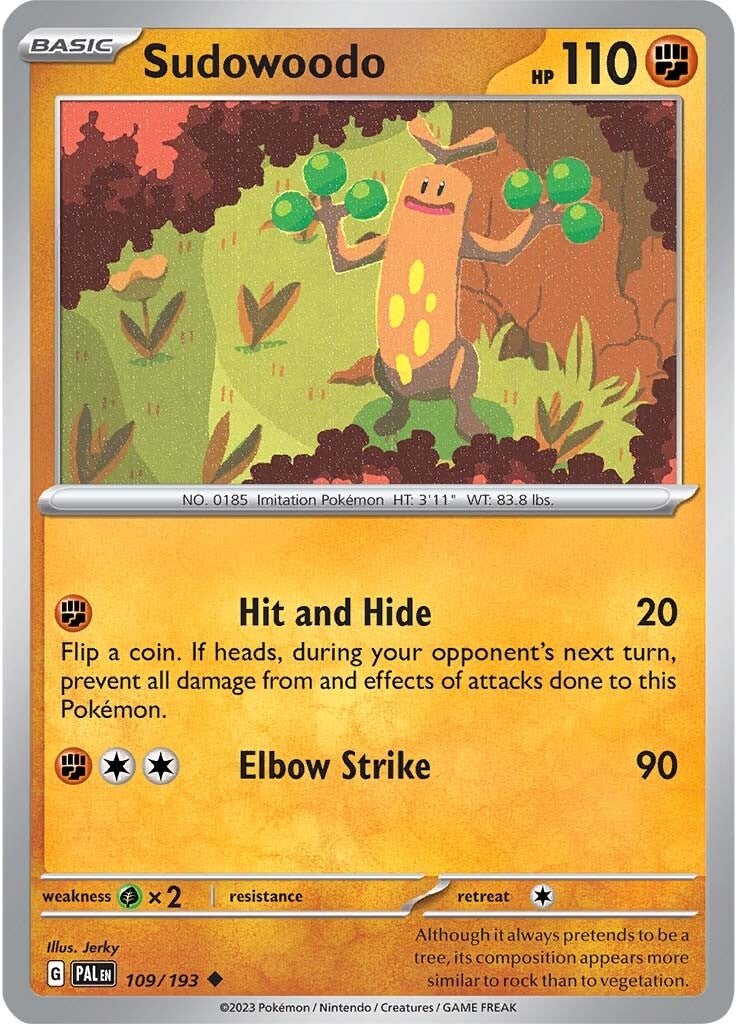 Sudowoodo (109/193) [Scarlet & Violet: Paldea Evolved] | GnG Games