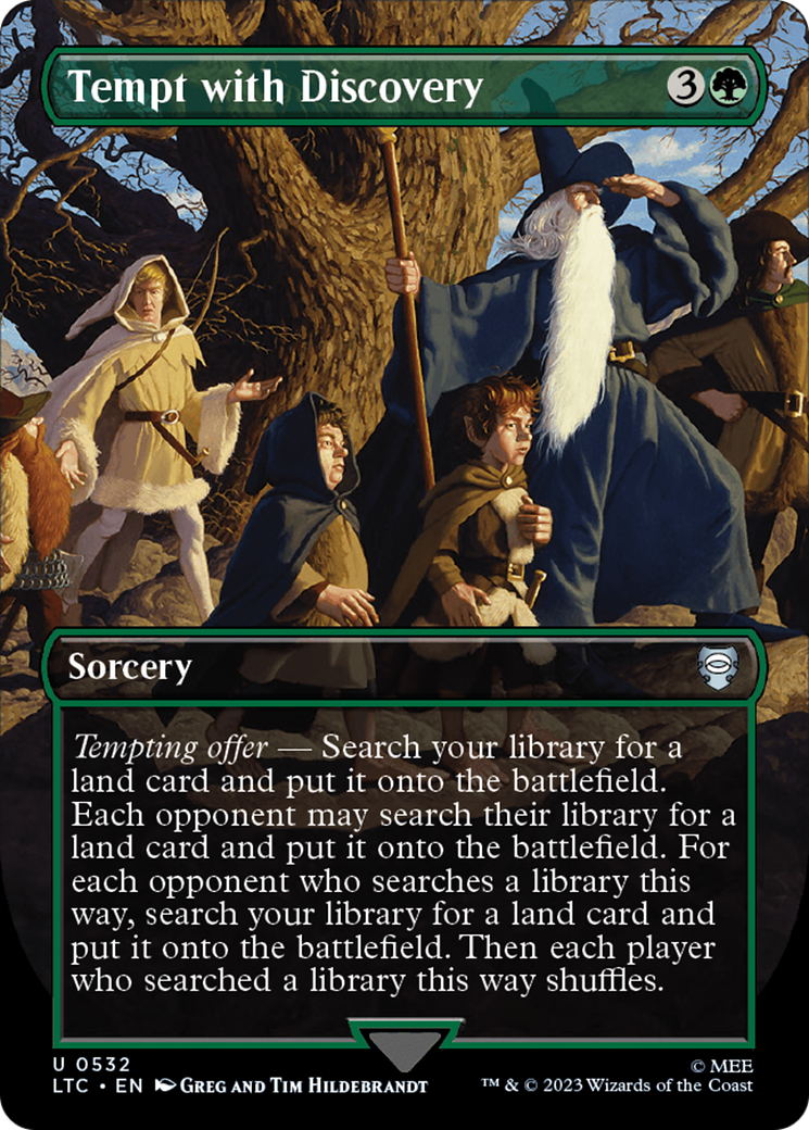 Tempt with Discovery (Borderless) [The Lord of the Rings: Tales of Middle-Earth Commander] | GnG Games