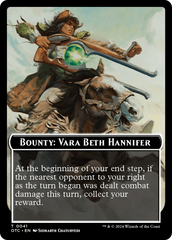 Bounty: Vara Beth Hannifer // Bounty Rules Double-Sided Token [Outlaws of Thunder Junction Commander Tokens] | GnG Games