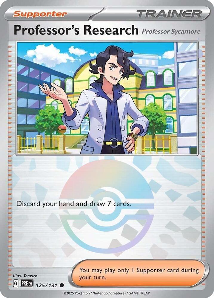 Professor's Research (125/131) [Professor Sycamore] (Poke Ball Pattern) [Scarlet & Violet: Prismatic Evolutions] | GnG Games