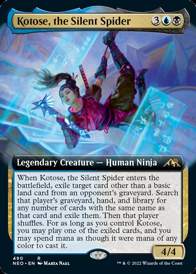Kotose, the Silent Spider (Extended Art) [Kamigawa: Neon Dynasty] | GnG Games