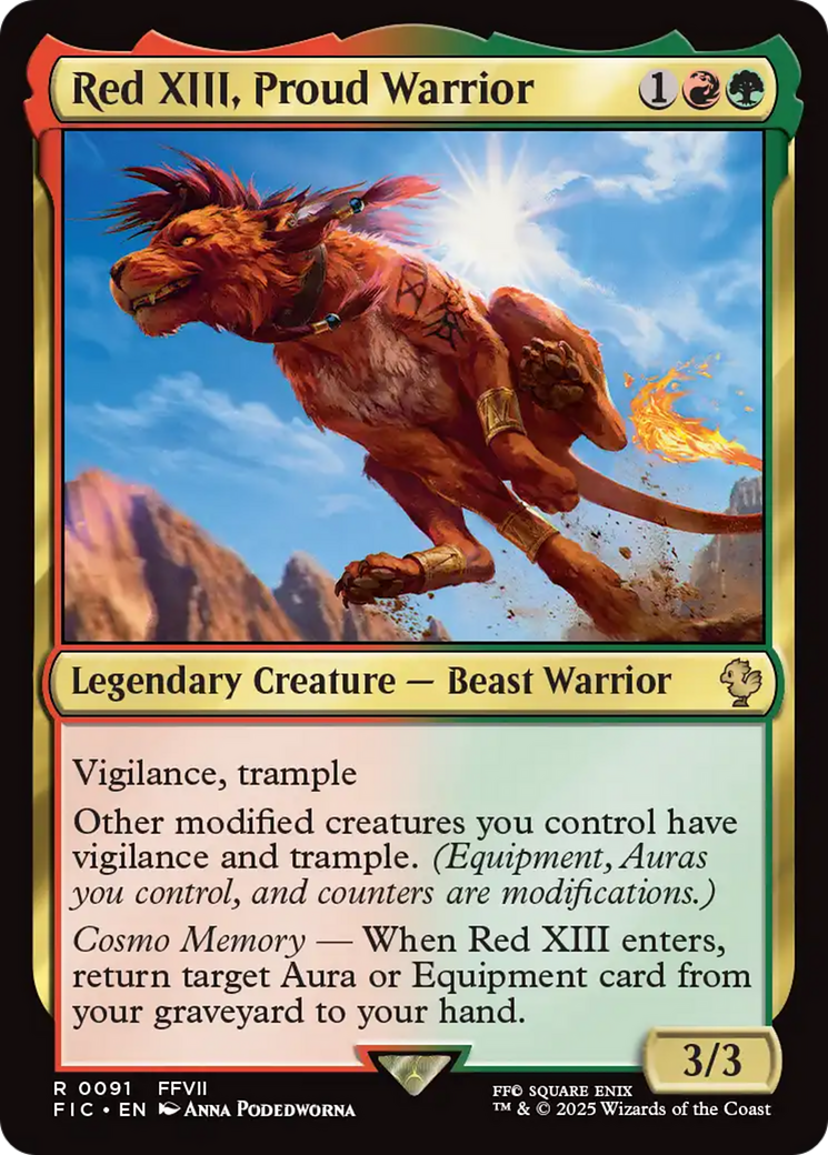 Red XIII, Proud Warrior [FINAL FANTASY Commander] | GnG Games