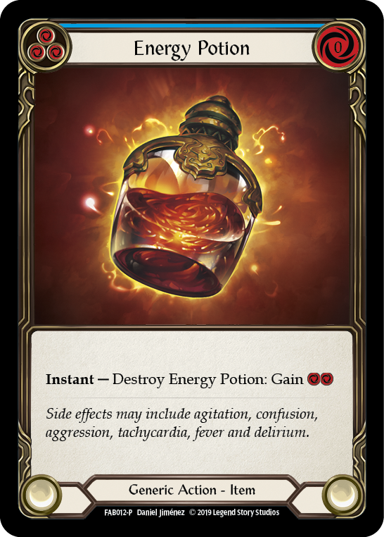 Energy Potion [FAB012-P] (Promo)  1st Edition Cold Foil | GnG Games