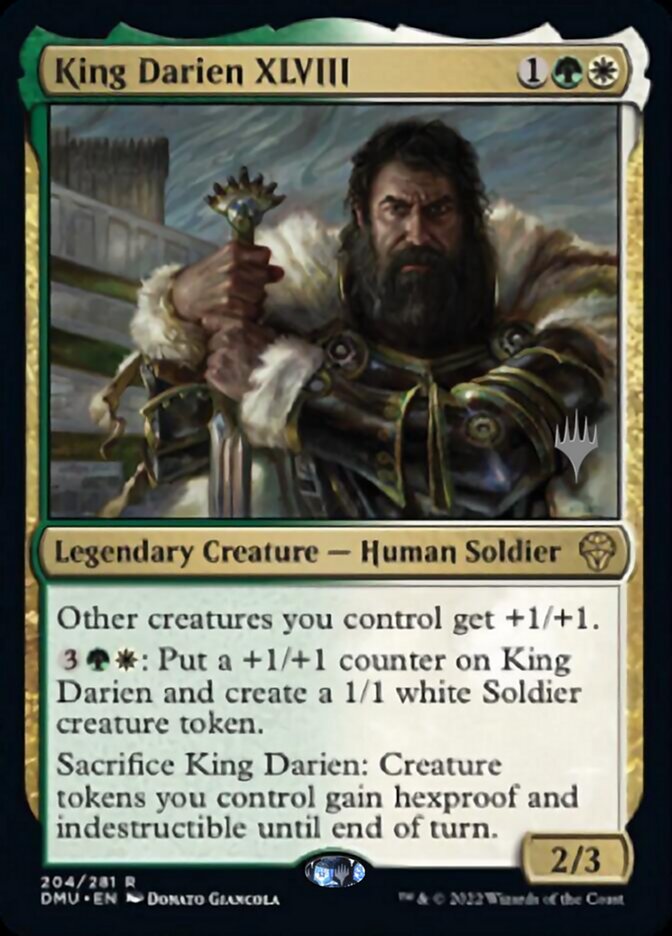 King Darien XLVIII (Promo Pack) [Dominaria United Promos] | GnG Games