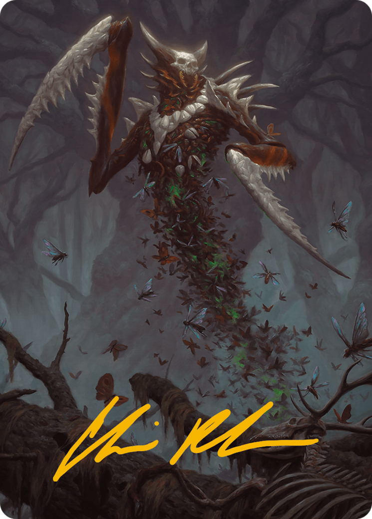 Grist, the Plague Swarm Art Card (Gold-Stamped Signature) [Modern Horizons 3 Art Series] | GnG Games