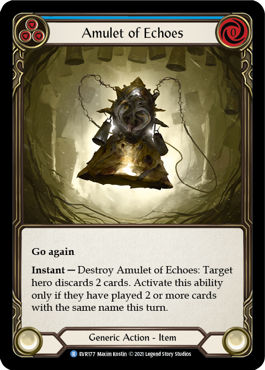 Amulet of Echoes [EVR177] (Everfest)  1st Edition Cold Foil | GnG Games