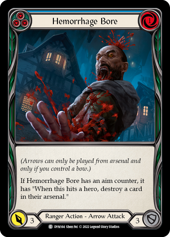 Hemorrhage Bore (Blue) [DYN164] (Dynasty)  Rainbow Foil | GnG Games