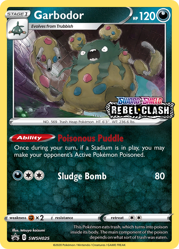 Garbodor (SWSH025) (Prerelease Promo) [Sword & Shield: Black Star Promos] | GnG Games