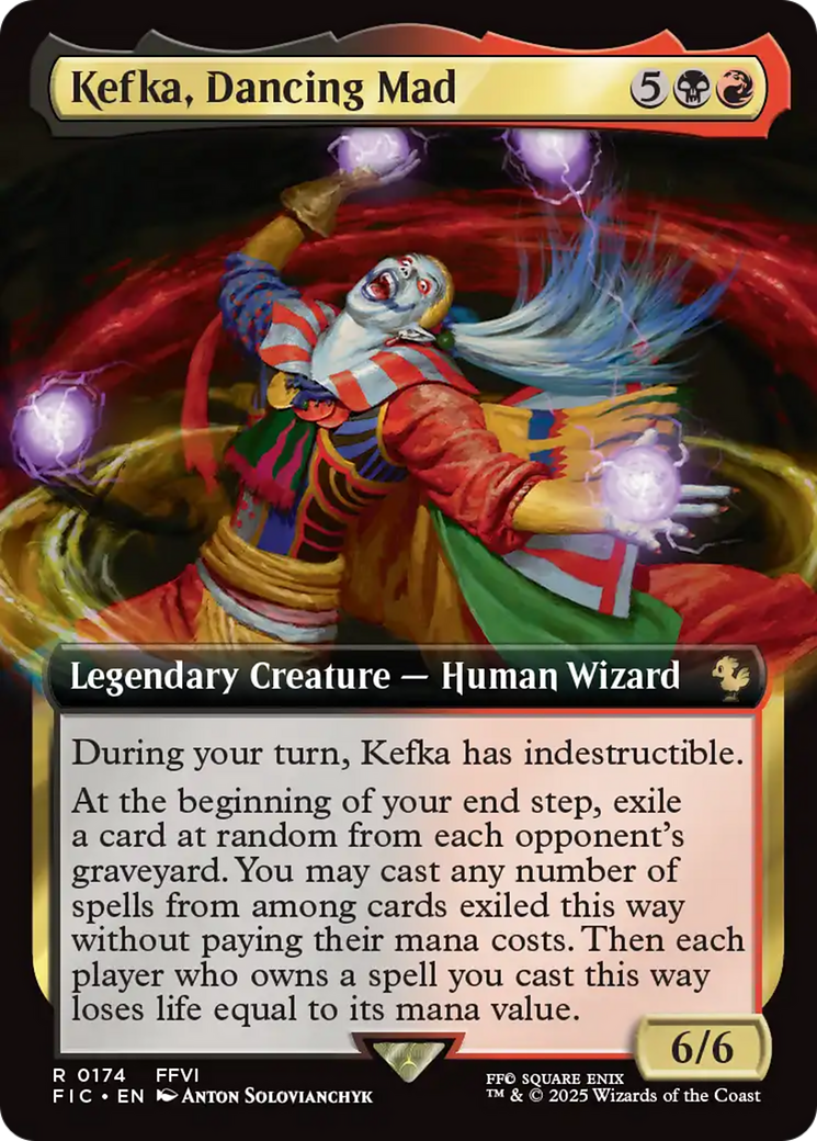 Kefka, Dancing Mad (Extended Art) [FINAL FANTASY Commander] | GnG Games