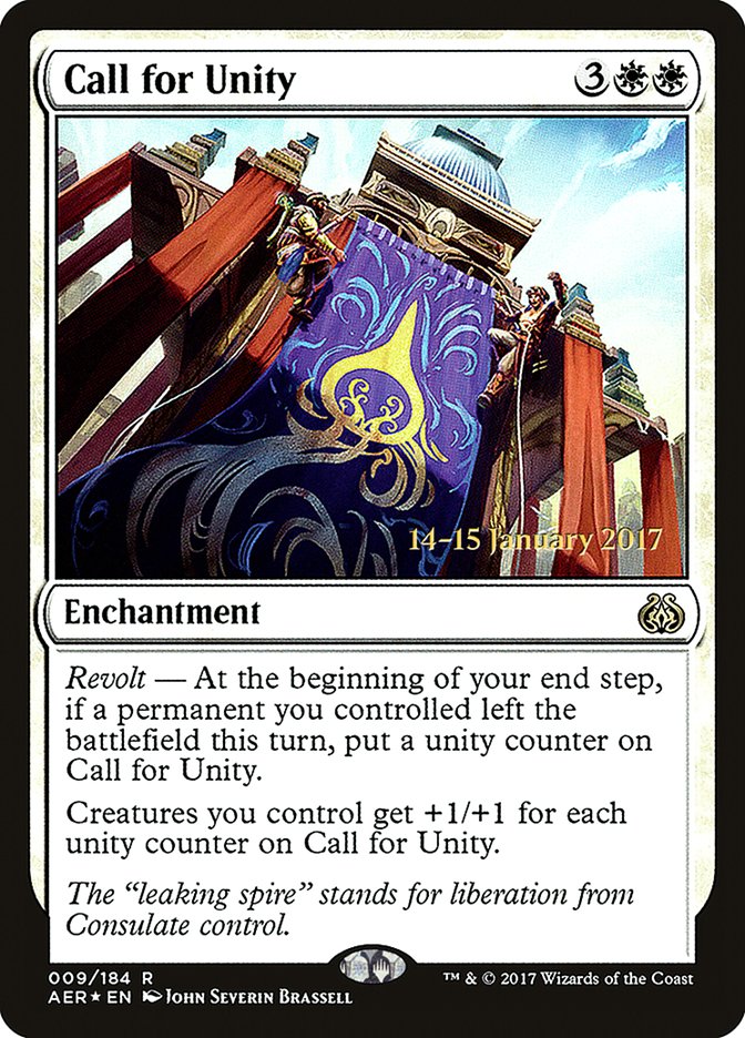 Call for Unity [Aether Revolt Prerelease Promos] | GnG Games