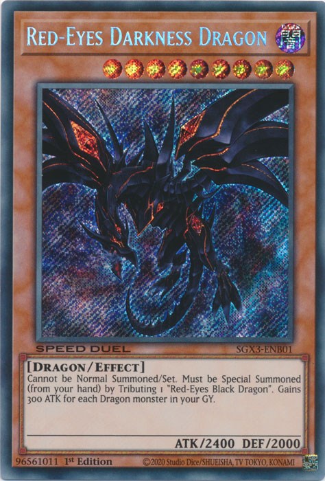 Red-Eyes Darkness Dragon [SGX3-ENB01] Secret Rare | GnG Games