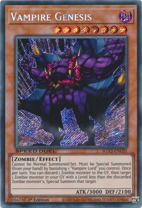 Vampire Genesis [SGX3-ENC01] Secret Rare | GnG Games