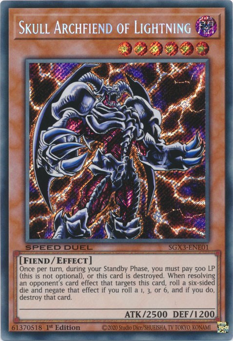 Skull Archfiend of Lightning [SGX3-ENE01] Secret Rare | GnG Games