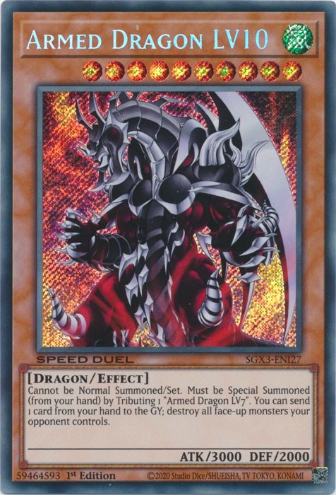 Armed Dragon LV10 [SGX3-ENI27] Secret Rare | GnG Games