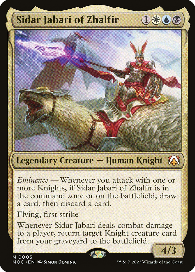 Sidar Jabari of Zhalfir [March of the Machine Commander] | GnG Games