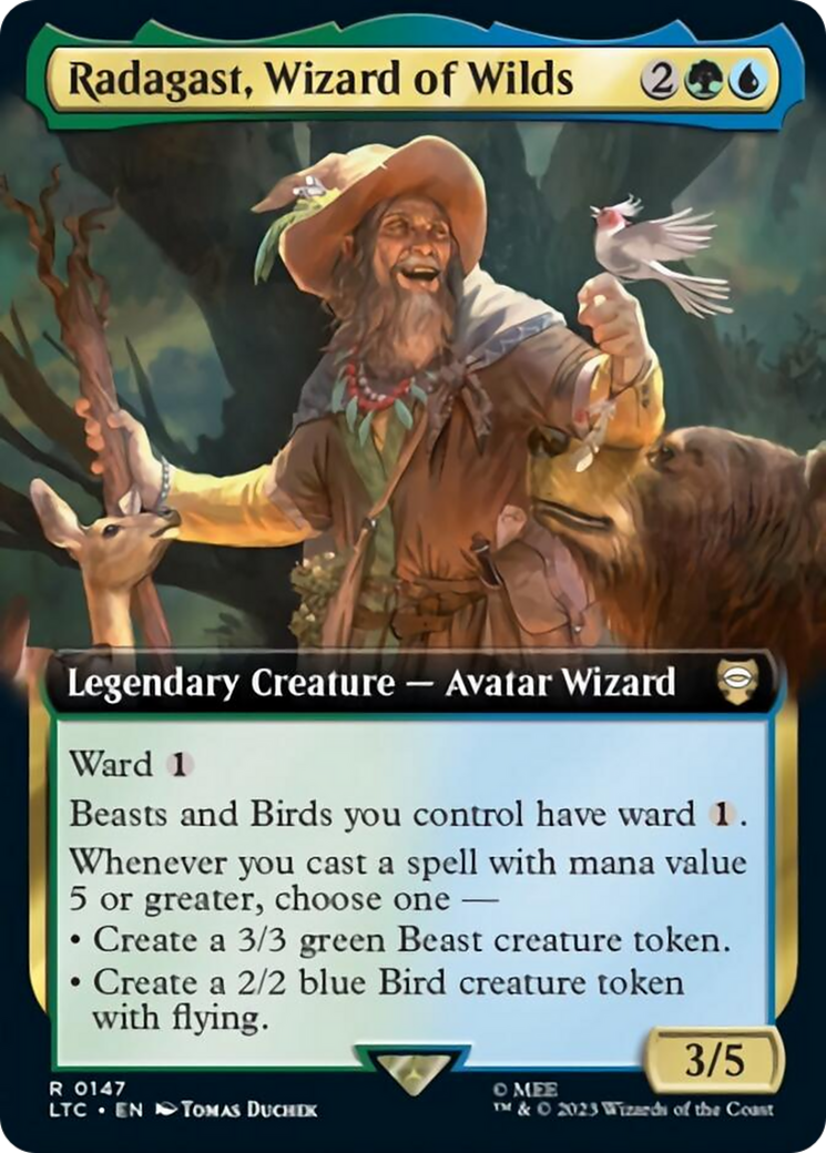 Radagast, Wizard of Wilds (Extended Art) [The Lord of the Rings: Tales of Middle-Earth Commander] | GnG Games