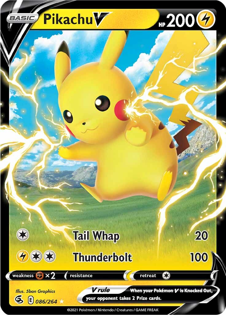 Pikachu V (086/264) [Sword & Shield: Fusion Strike] | GnG Games