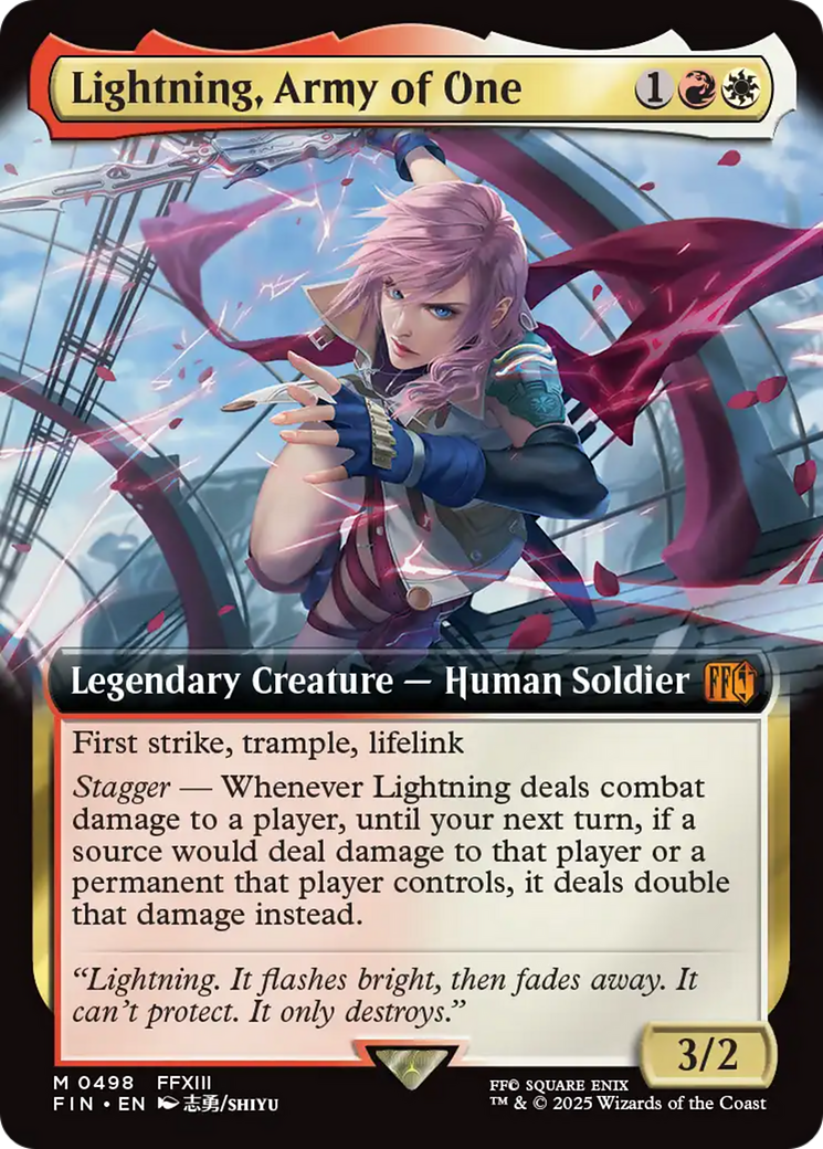 Lightning, Army of One (Extended Art) [FINAL FANTASY] | GnG Games