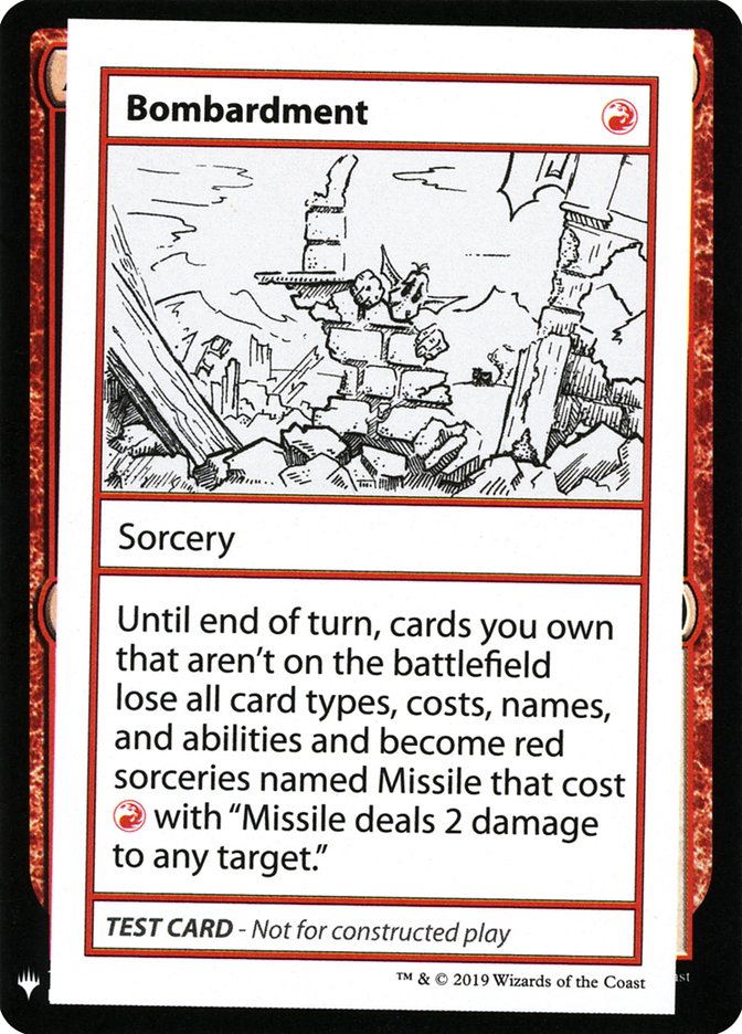 Bombardment [Mystery Booster Playtest Cards] | GnG Games