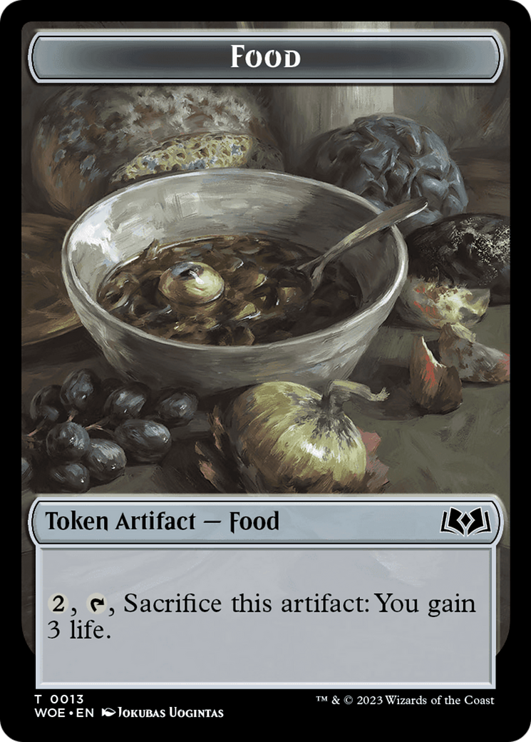 Elemental // Food (0013) Double-Sided Token [Wilds of Eldraine Tokens] | GnG Games