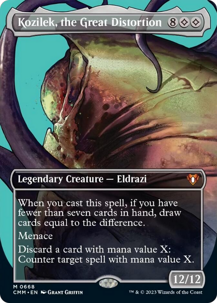 Kozilek, the Great Distortion (Borderless Profile) [Commander Masters] | GnG Games