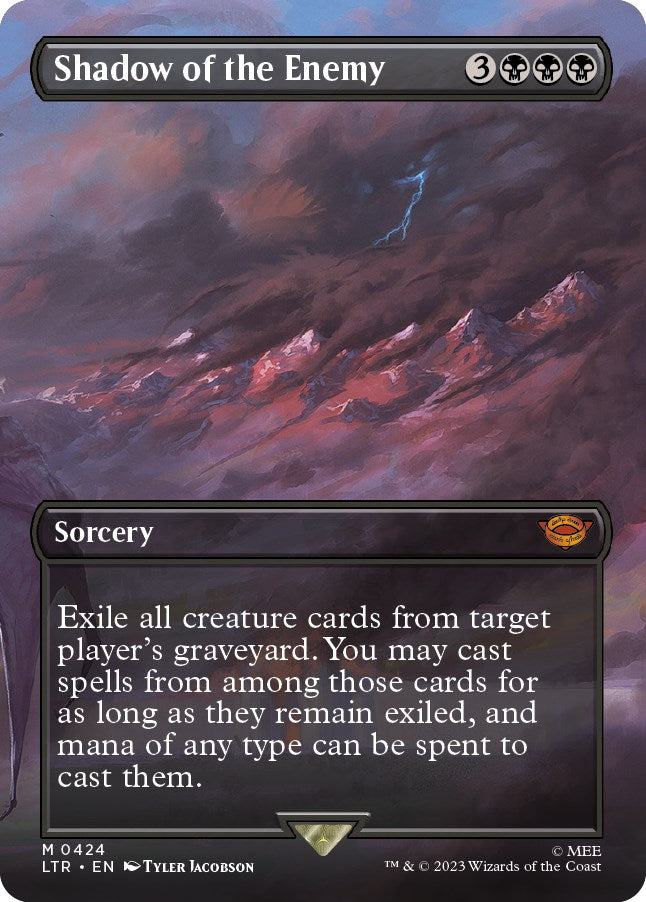 Shadow of the Enemy (Borderless Alternate Art) [The Lord of the Rings: Tales of Middle-Earth] | GnG Games