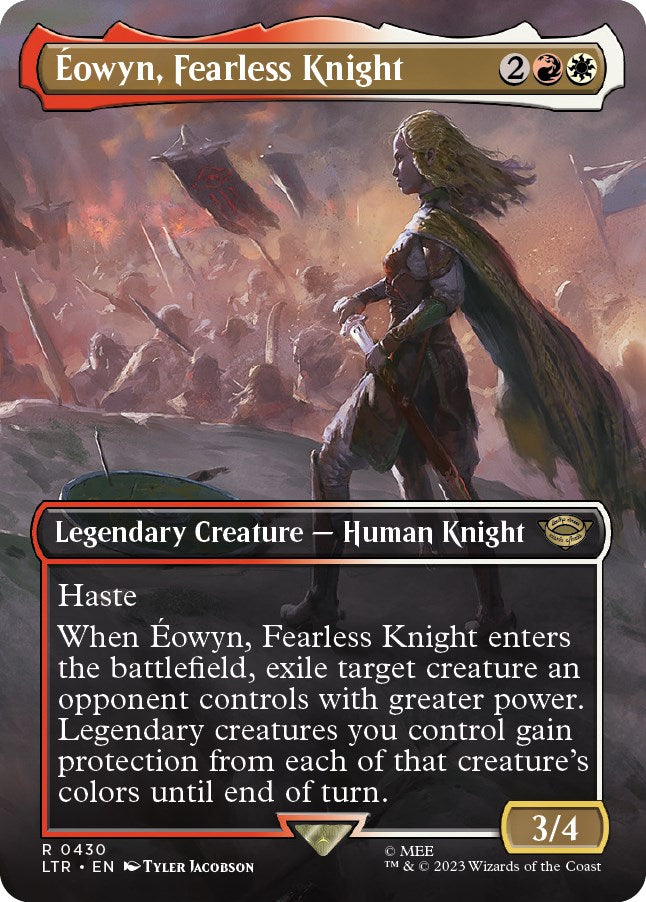 Eowyn, Fearless Knight (Borderless Alternate Art) [The Lord of the Rings: Tales of Middle-Earth] | GnG Games
