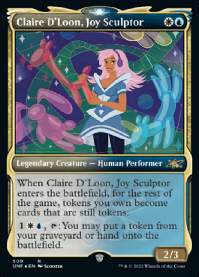 Claire D'Loon, Joy Sculptor (Showcase) (Galaxy Foil) [Unfinity] | GnG Games