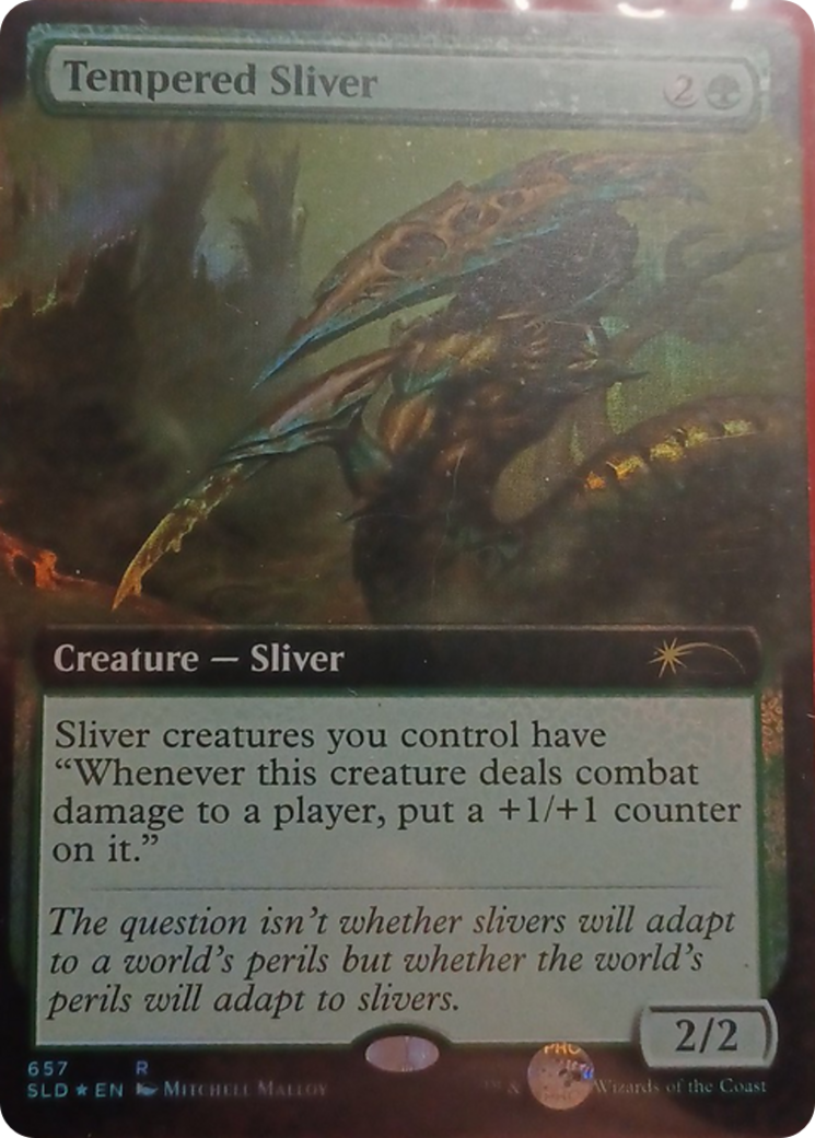 Tempered Sliver (Extended Art) [Secret Lair Drop Promos] | GnG Games