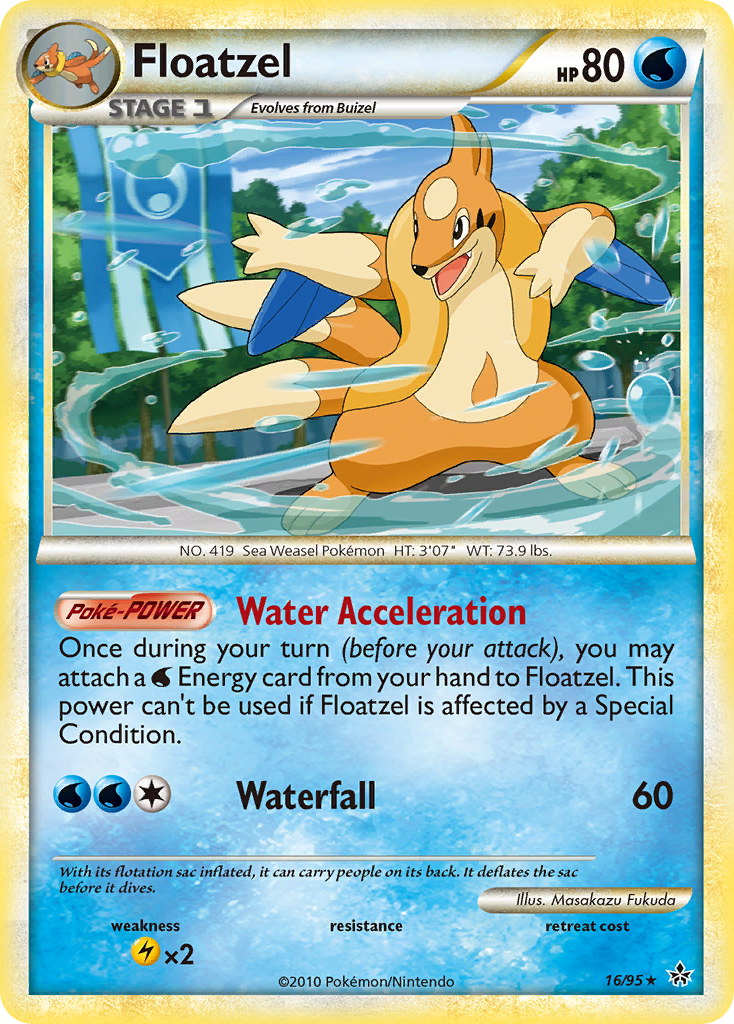 Floatzel (16/95) [HeartGold & SoulSilver: Unleashed] | GnG Games