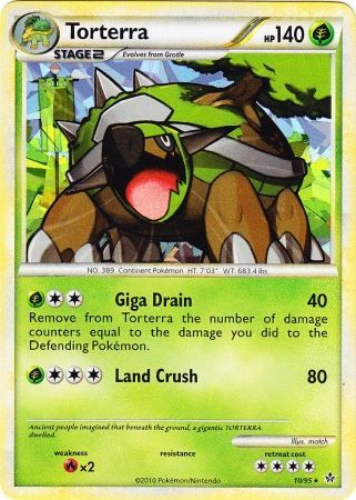 Torterra (10/95) (Cracked Ice Holo) [HeartGold & SoulSilver: Unleashed] | GnG Games