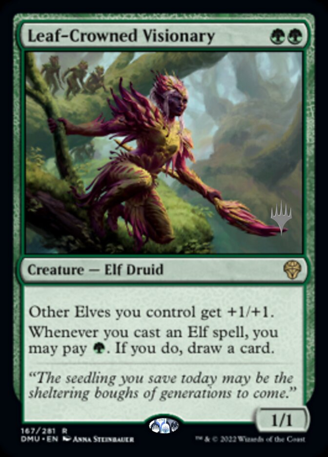 Leaf-Crowned Visionary (Promo Pack) [Dominaria United Promos] | GnG Games