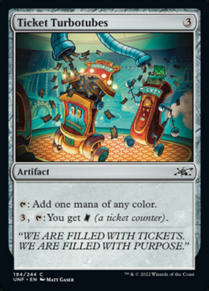 Ticket Turbotubes [Unfinity] | GnG Games