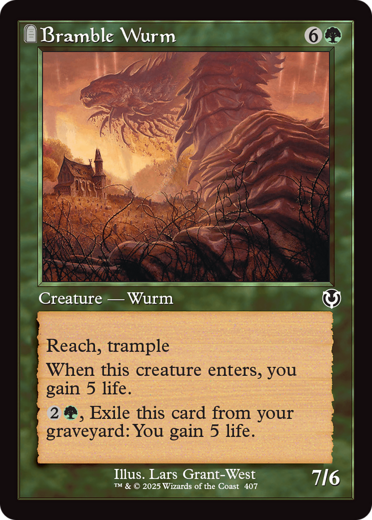 Bramble Wurm (Retro Frame) [Innistrad Remastered] | GnG Games