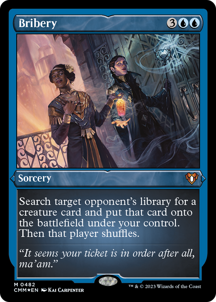 Bribery (Foil Etched) [Commander Masters] | GnG Games