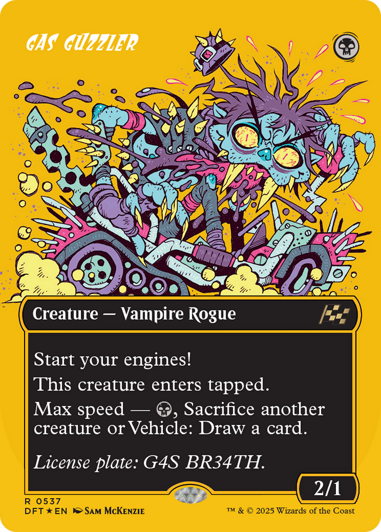 Gas Guzzler (Borderless) (First-Place Foil) [Aetherdrift] | GnG Games