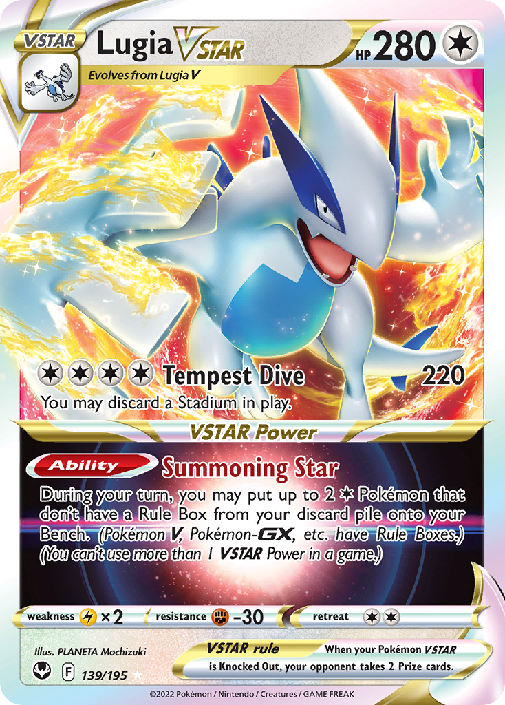 Lugia VSTAR (139/195) (Jumbo Card) [Sword & Shield: Silver Tempest] | GnG Games