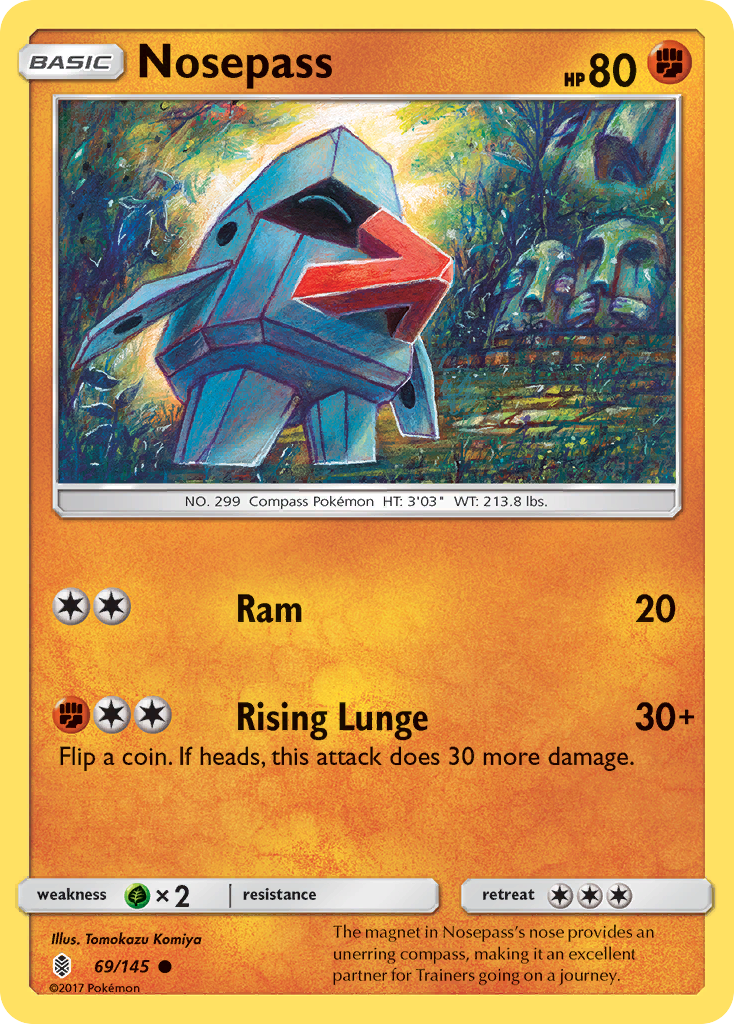Nosepass (69/145) [Sun & Moon: Guardians Rising] | GnG Games