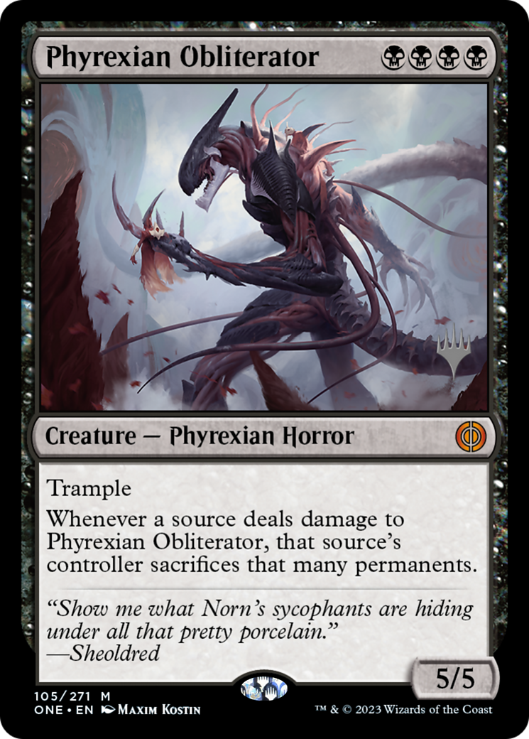 Phyrexian Obliterator (Promo Pack) [Phyrexia: All Will Be One Promos] | GnG Games
