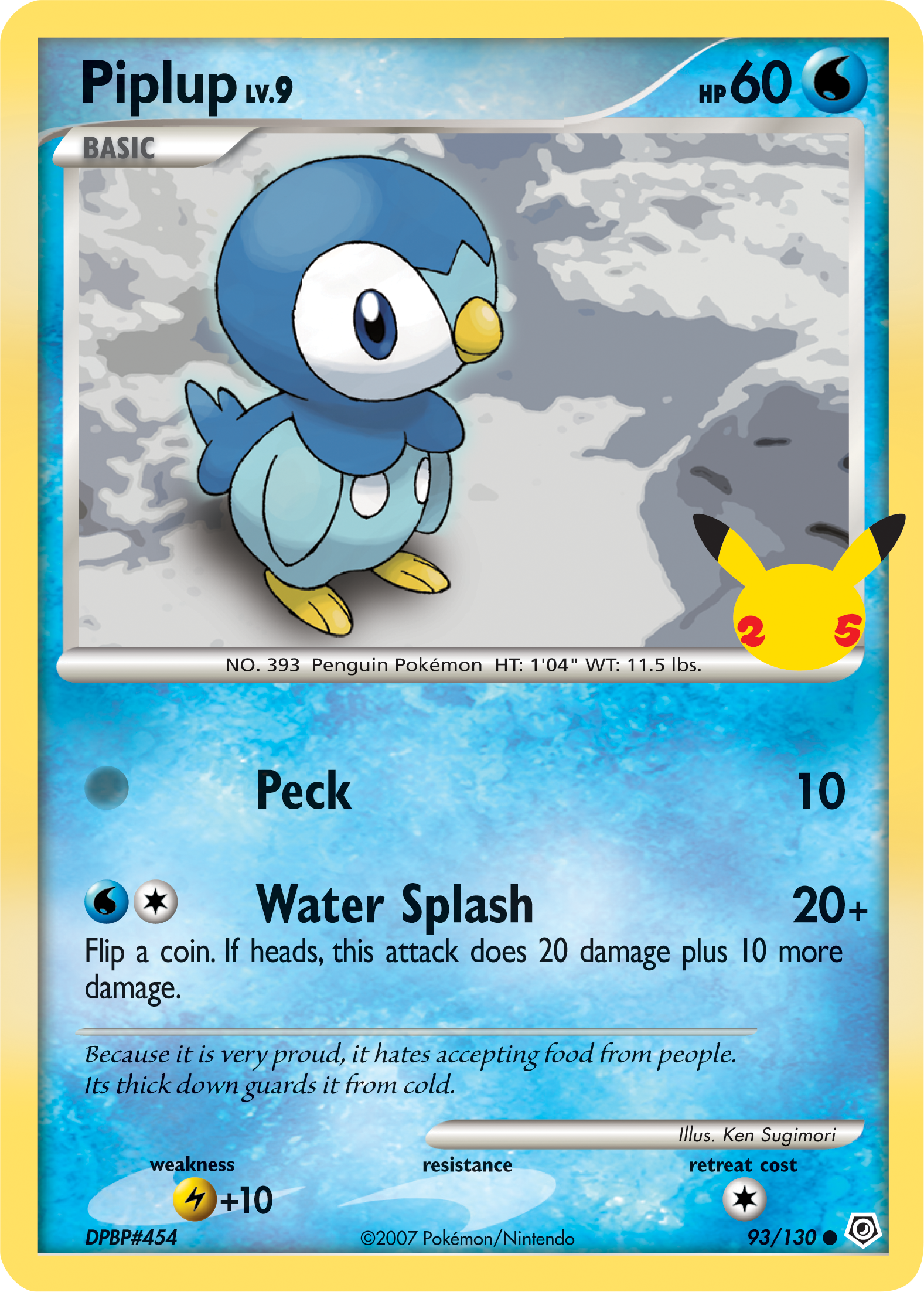 Piplup (93/130) (Jumbo Card) [First Partner Pack] | GnG Games