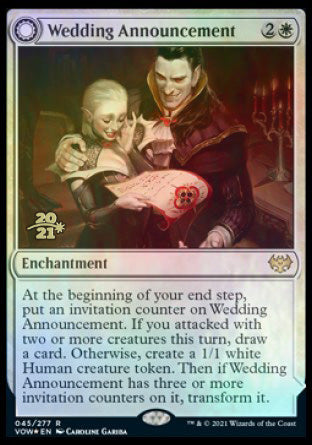 Wedding Announcement // Wedding Festivity [Innistrad: Crimson Vow Prerelease Promos] | GnG Games