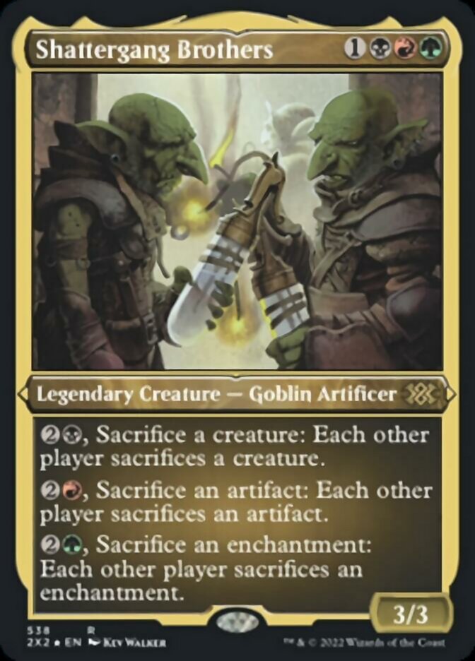 Shattergang Brothers (Foil Etched) [Double Masters 2022] | GnG Games