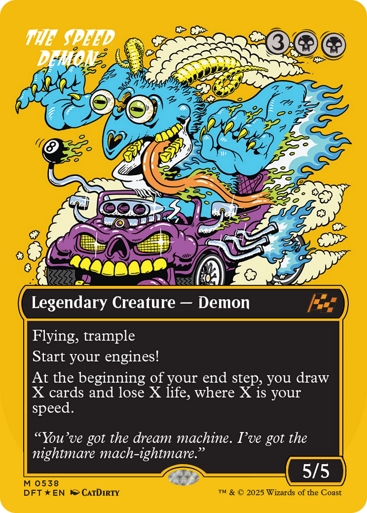 The Speed Demon (Borderless) (First-Place Foil) [Aetherdrift] | GnG Games