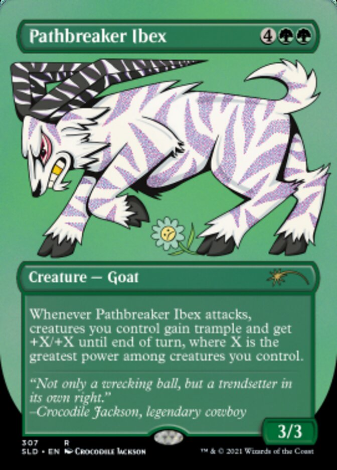 Pathbreaker Ibex (Borderless) (Foil Etched) [Secret Lair Drop Series] | GnG Games