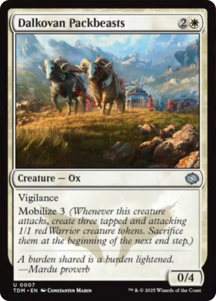 Dalkovan Packbeasts [Tarkir: Dragonstorm] | GnG Games