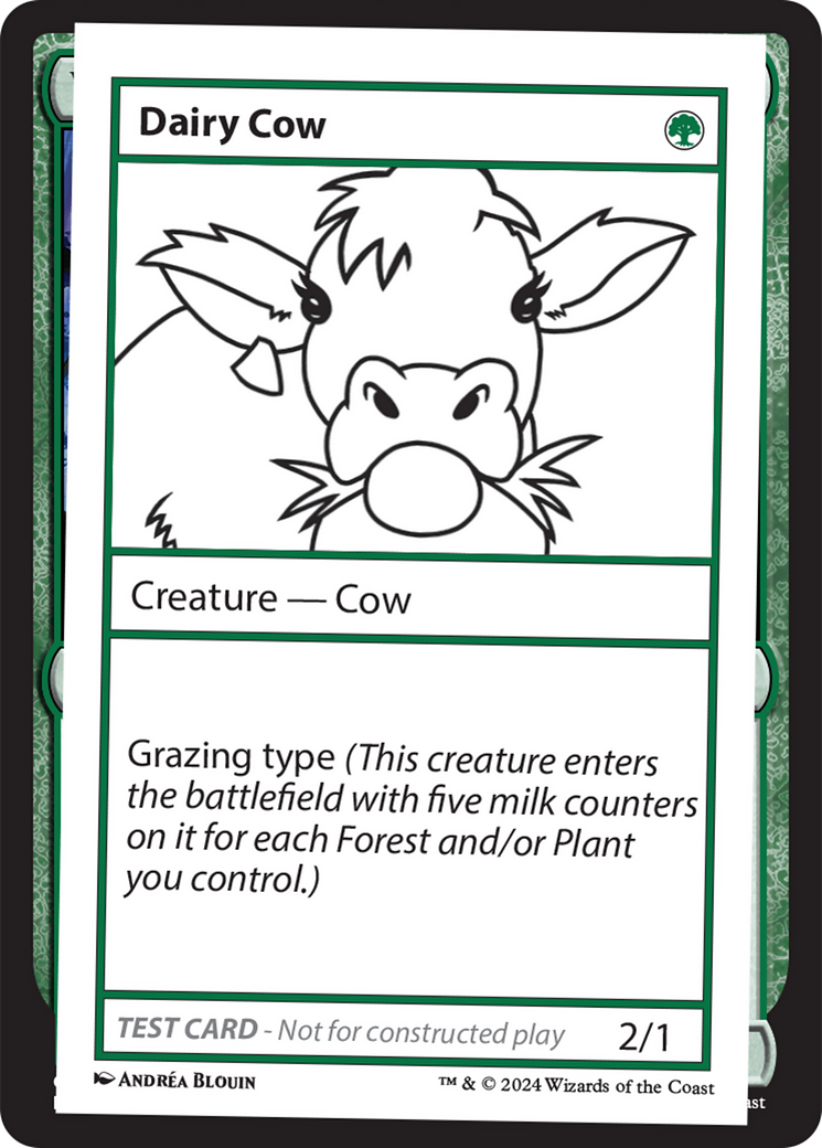 Dairy Cow [Mystery Booster 2 Playtest Cards] | GnG Games